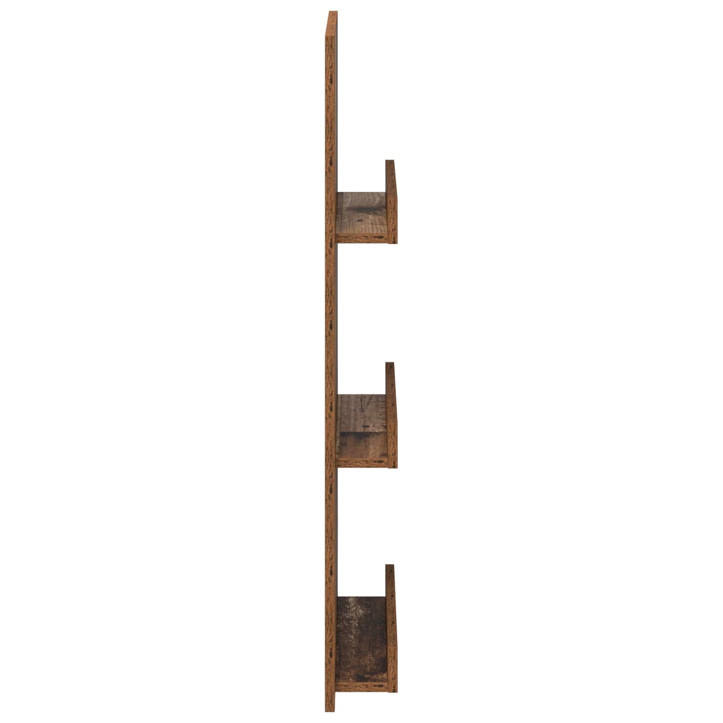 Magazin állvány polcokkal Öreg fa 43 x 11 x 102 cm Faanyag