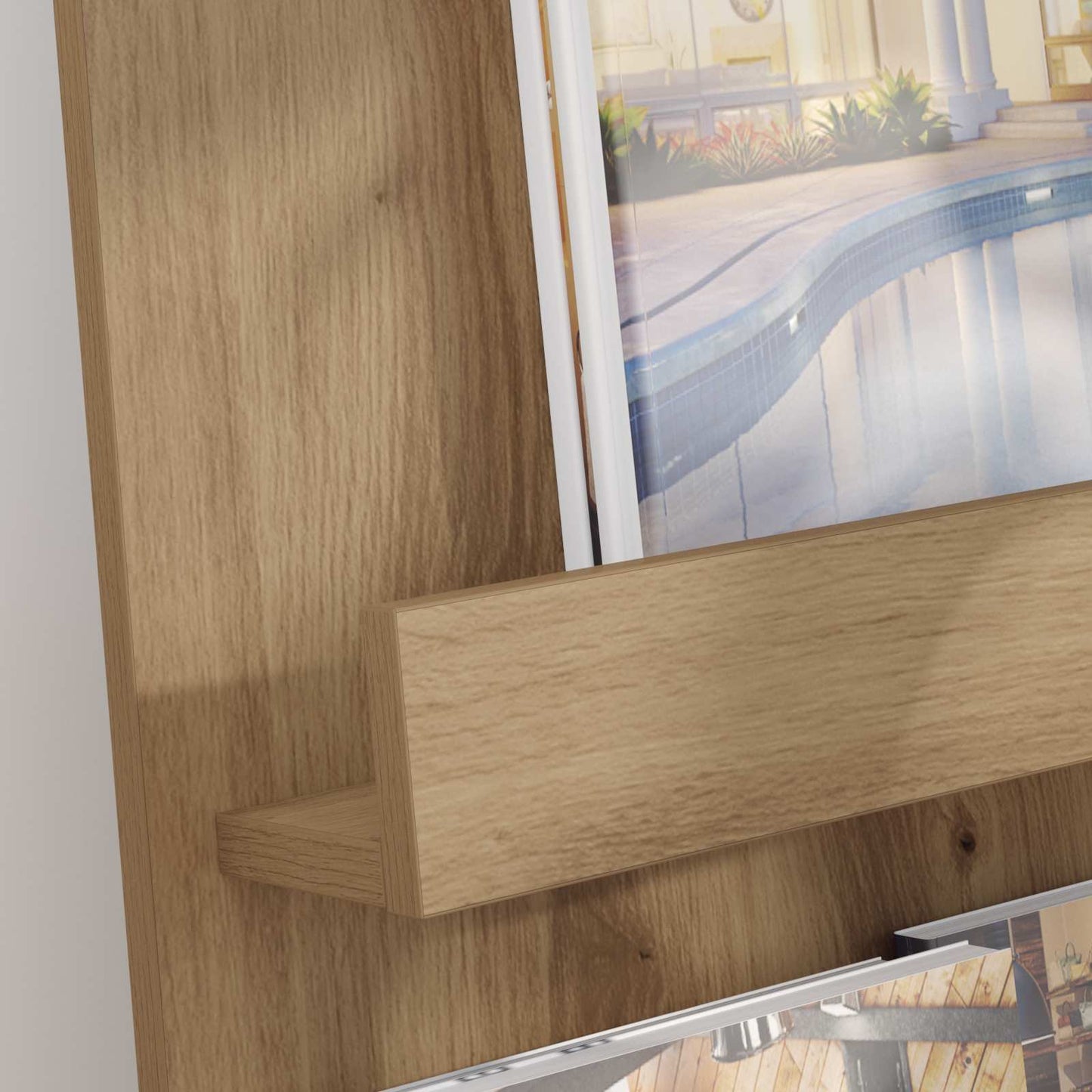 Magazin állvány Artisan tölgy 43 x 11 x 102 cm Szerelt Fa