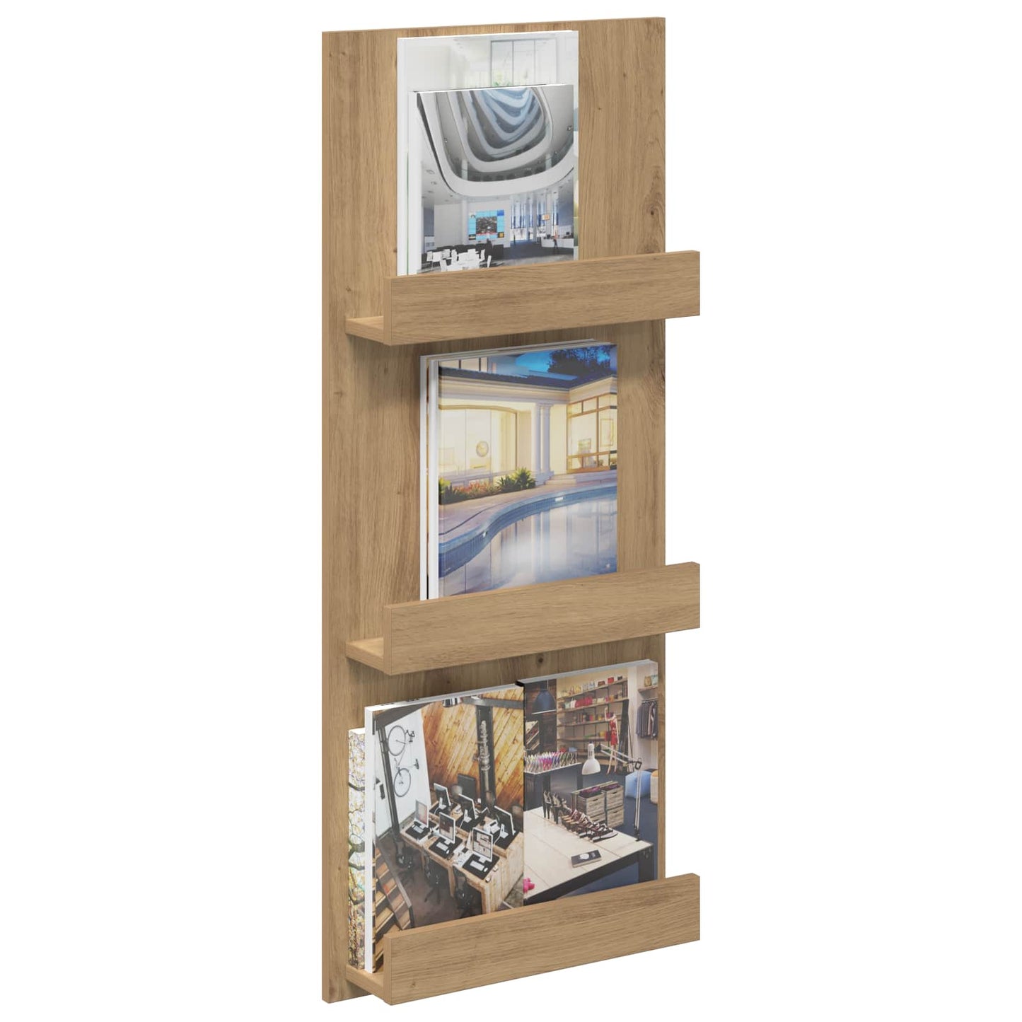 Magazin állvány Artisan tölgy 43 x 11 x 102 cm Szerelt Fa
