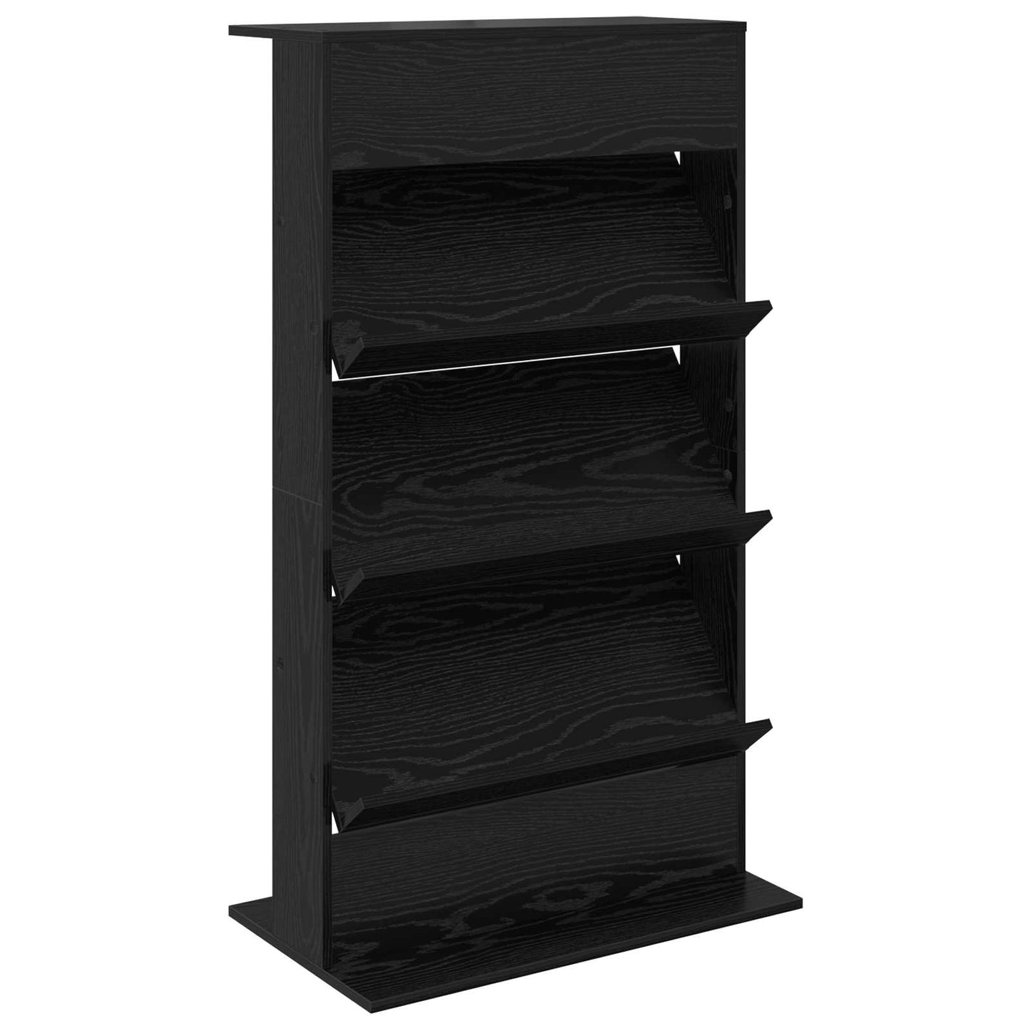 Magazin állvány Fekete tölgy 70 x 41 x 126 cm Szerelt Fa