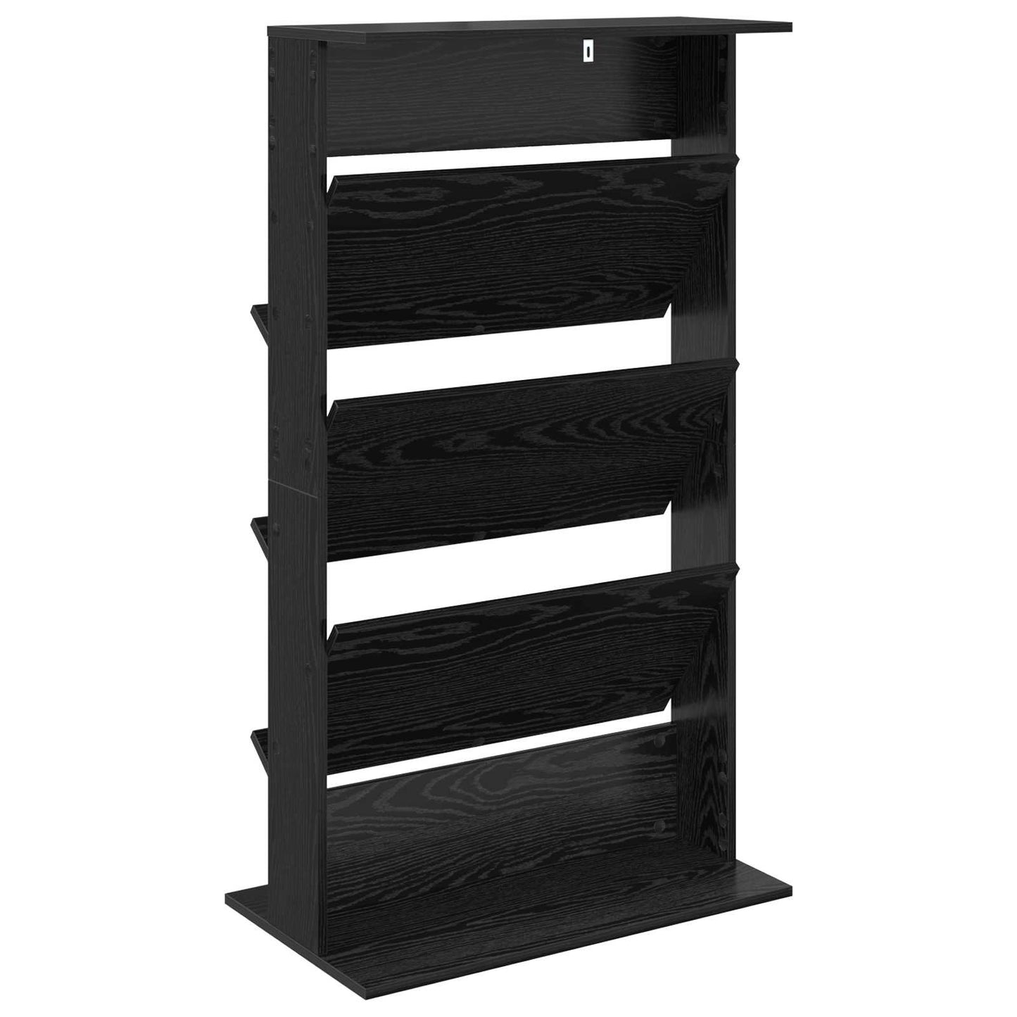 Magazin állvány Fekete tölgy 70 x 41 x 126 cm Szerelt Fa