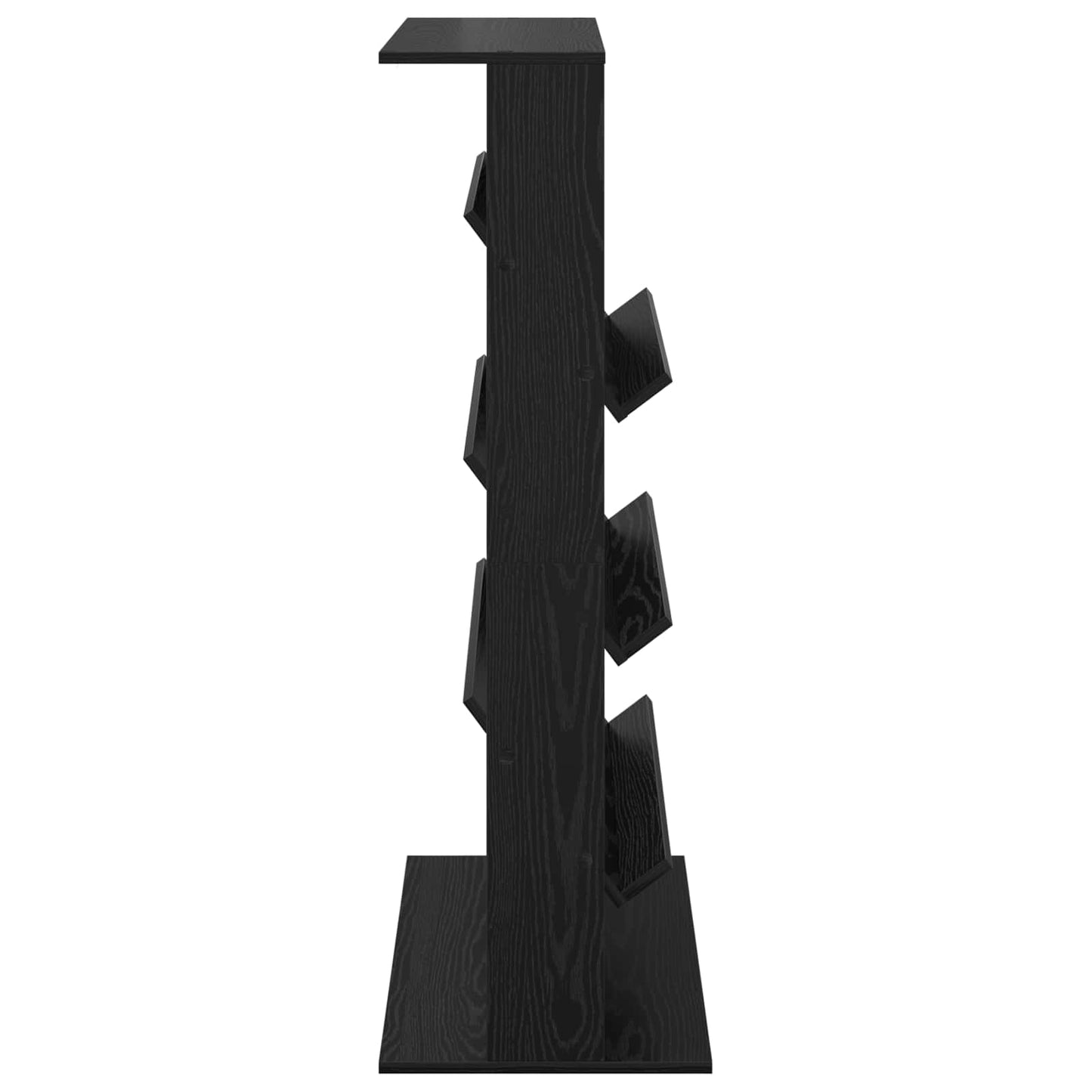 Magazin állvány Fekete tölgy 70 x 41 x 126 cm Szerelt Fa