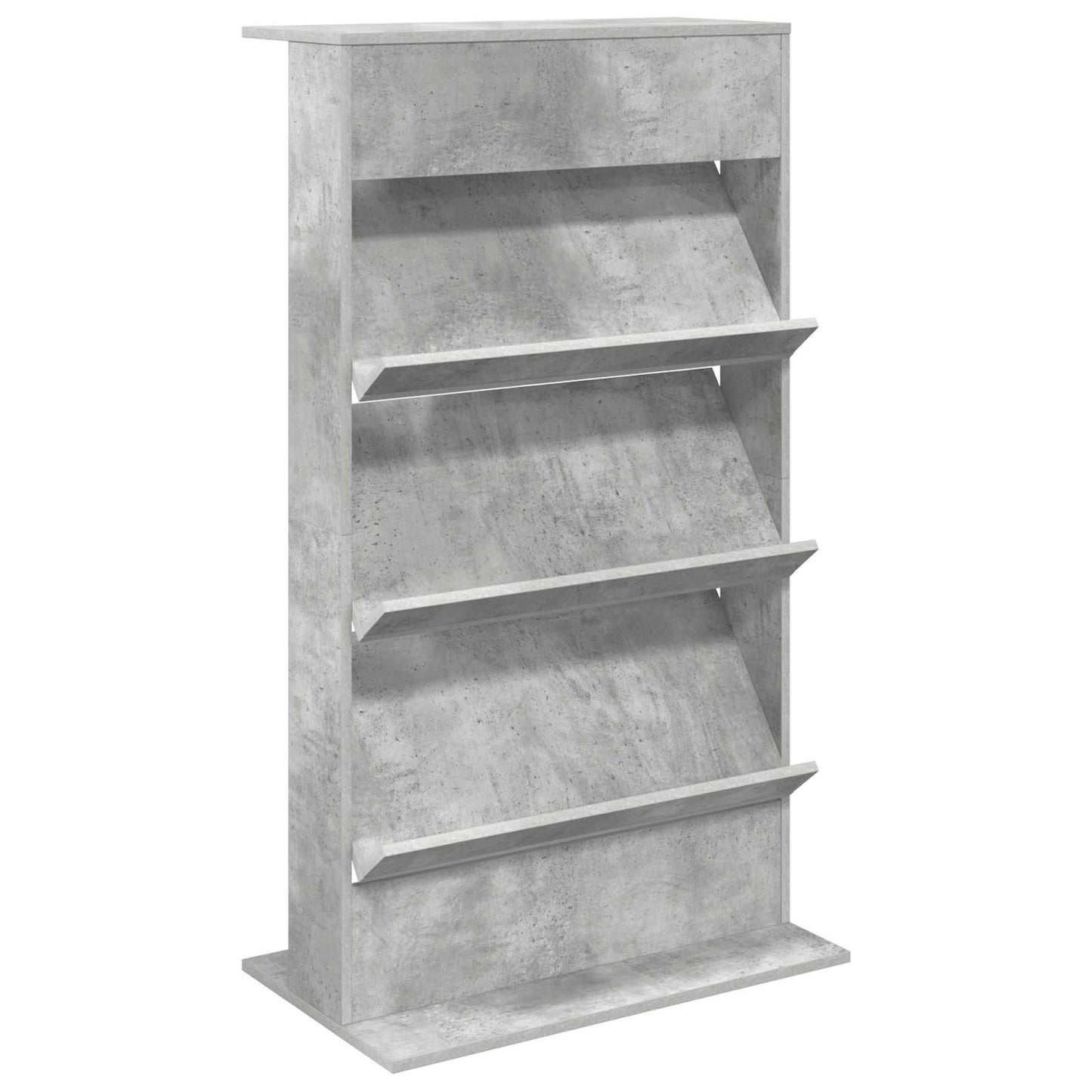 Magazin állvány Beton Szürke 70 x 41 x 126 cm Szerelt Fa
