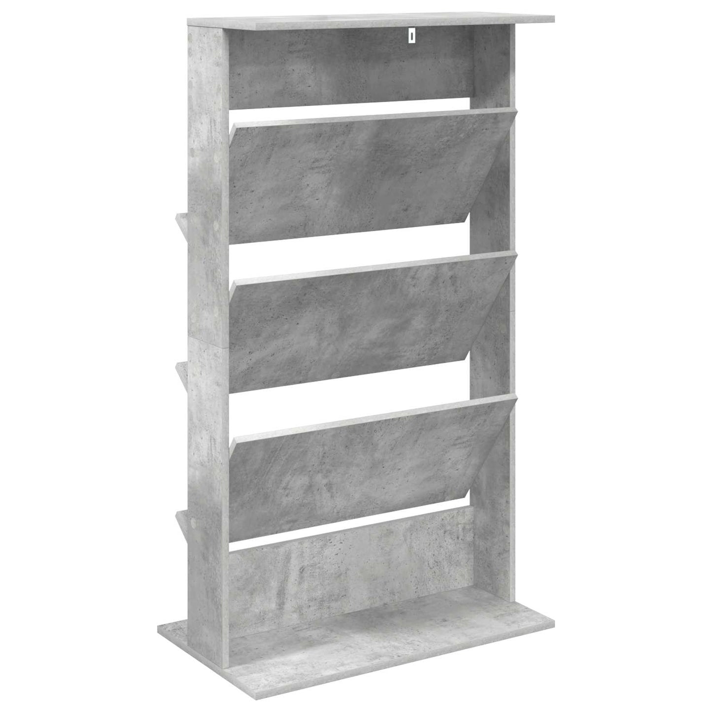 Magazin állvány Beton Szürke 70 x 41 x 126 cm Szerelt Fa