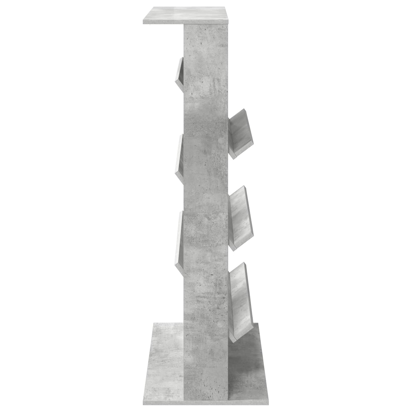 Magazin állvány Beton Szürke 70 x 41 x 126 cm Szerelt Fa