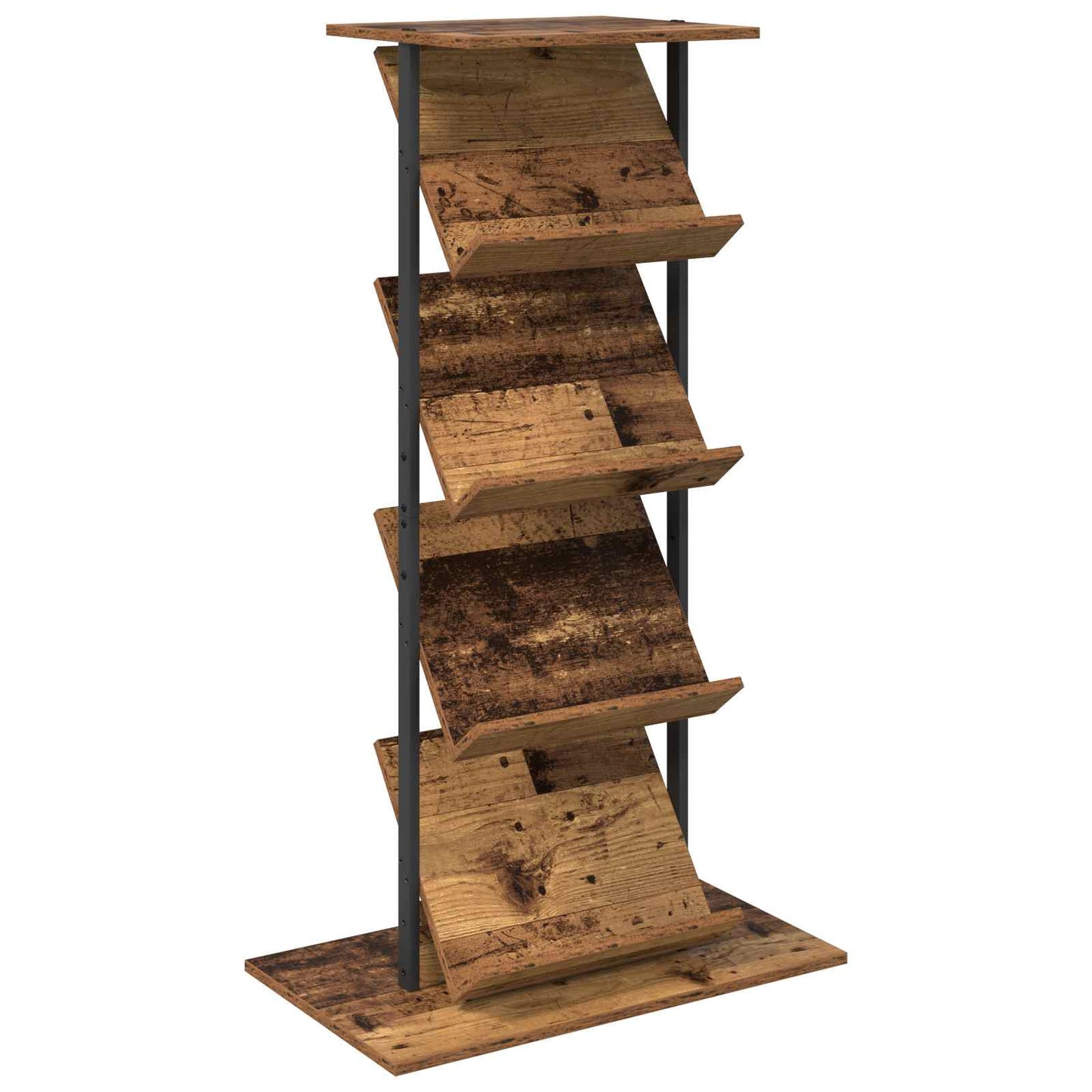 Magazin állvány Öreg fa 68 x 40 x 123.5 cm Szerelt Fa