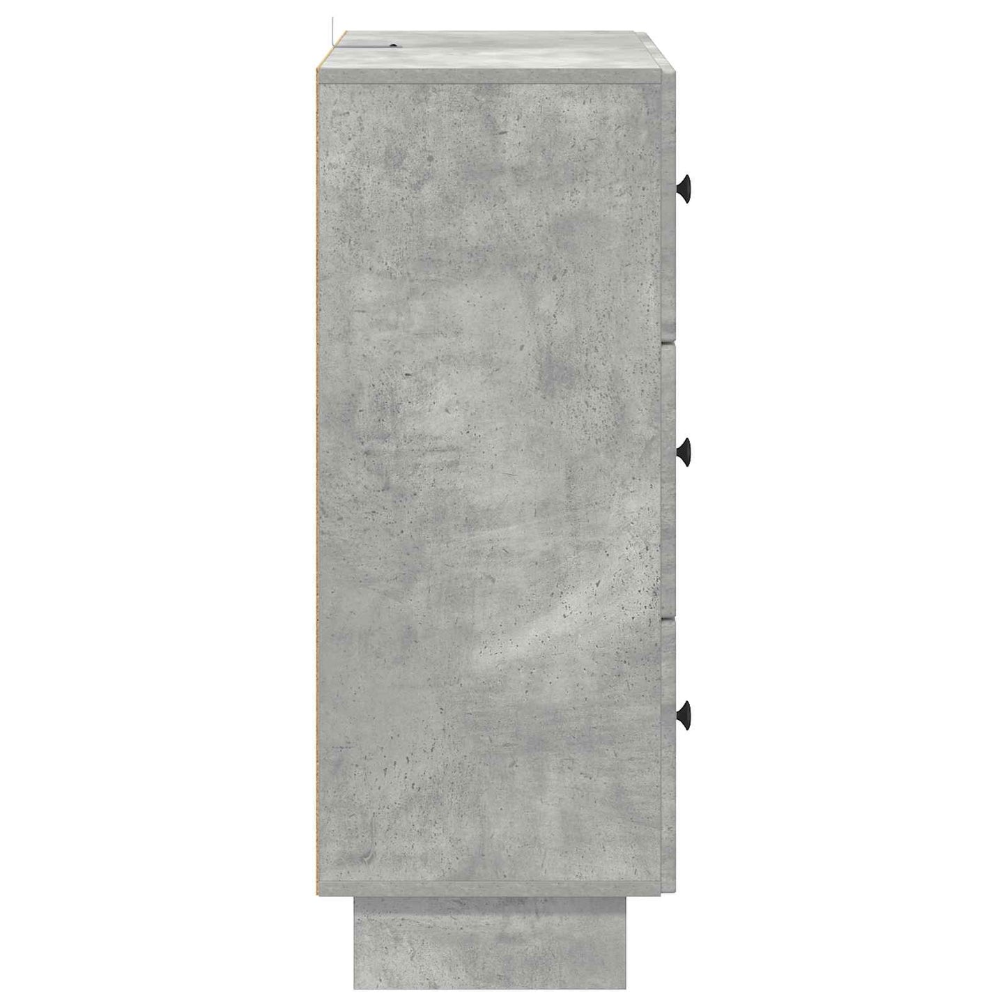 Fiókos szekrény Betonszürke 66 x 34,5 x 90 cm Szerelt Fa