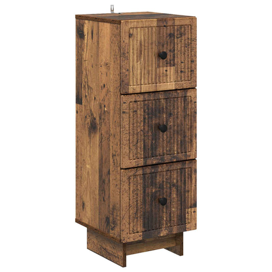 Fiókos szekrény Antik Fa 33 x 34,5 x 90 cm Szerelt Fa