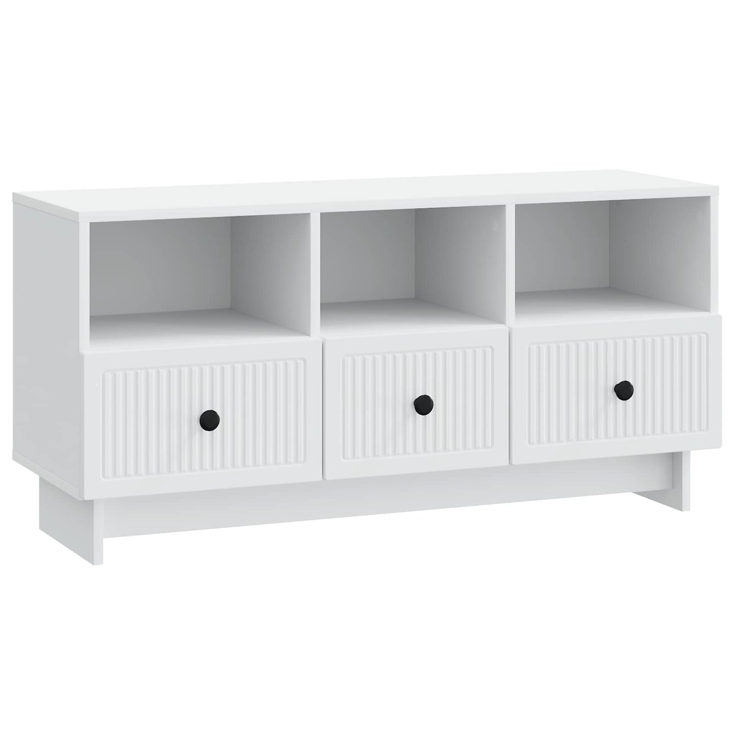 TV szekrény fiókkal Fehér 102 x 34,5 x 50 cm Szerelt Fa