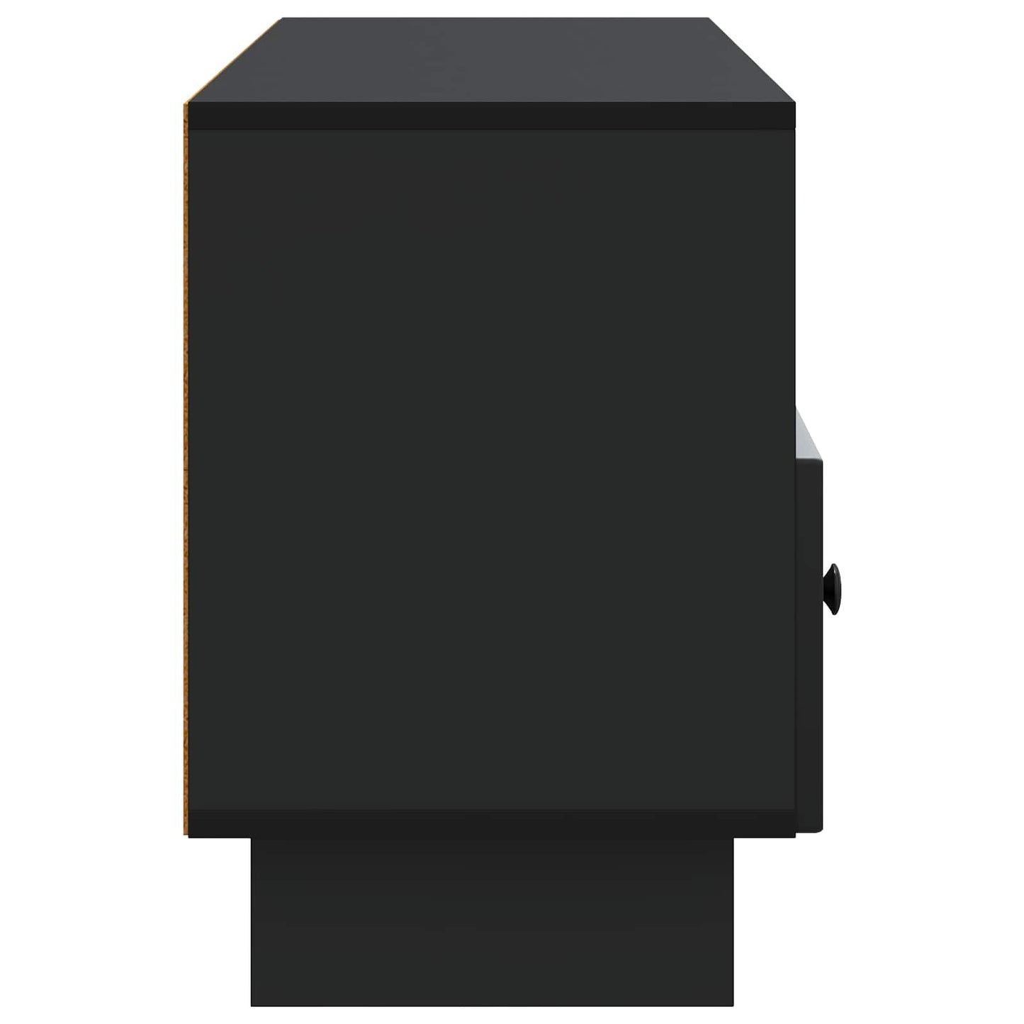 TV szekrény fiókkal Fekete 102 x 34,5 x 50 cm Szerelt Fa