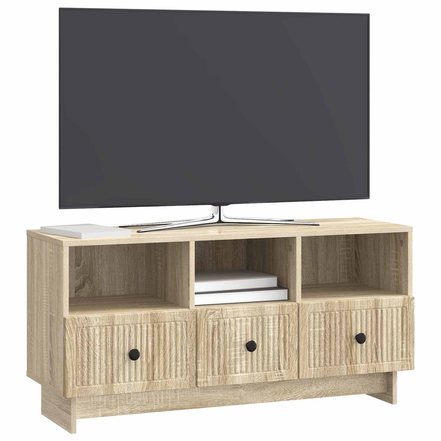 TV szekrény fiókkal Sonoma Tölgy 102 x 34,5 x 50 cm Szerelt Fa