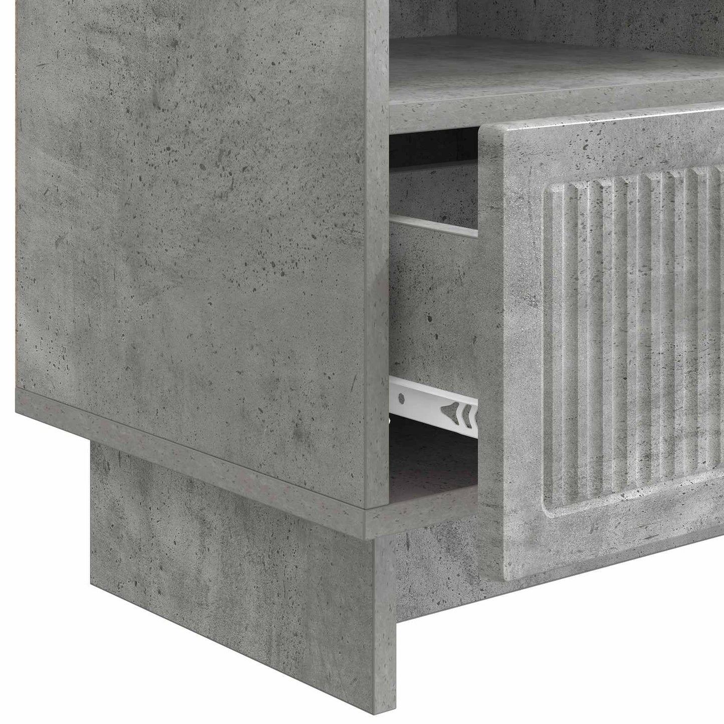 TV szekrény fiókkal Betonszürke 102 x 34,5 x 50 cm Szerelt Fa