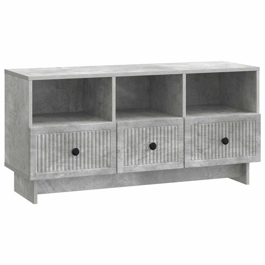 TV szekrény fiókkal Betonszürke 102 x 34,5 x 50 cm Szerelt Fa
