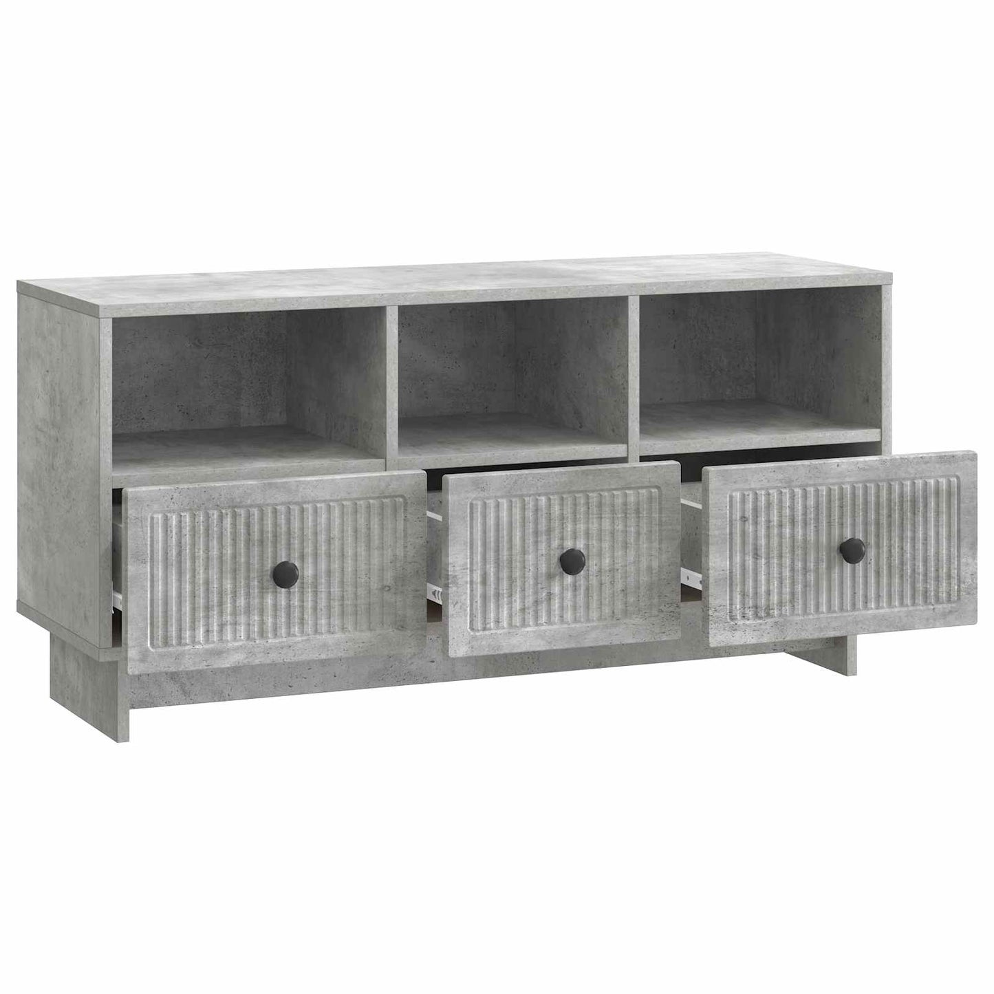 TV szekrény fiókkal Betonszürke 102 x 34,5 x 50 cm Szerelt Fa