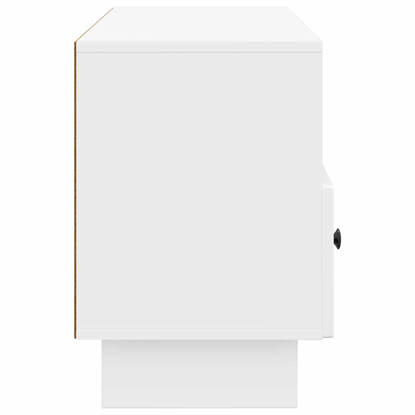 TV szekrény Magasfényű Fehér 102 x 34,5 x 50 cm Szerelt Fa