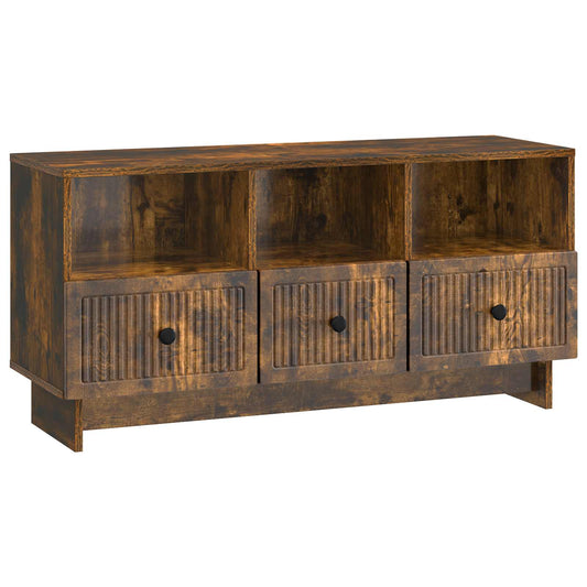 TV szekrény fiókkal Füstös Tölgy 102 x 34,5 x 50 cm Szerelt Fa