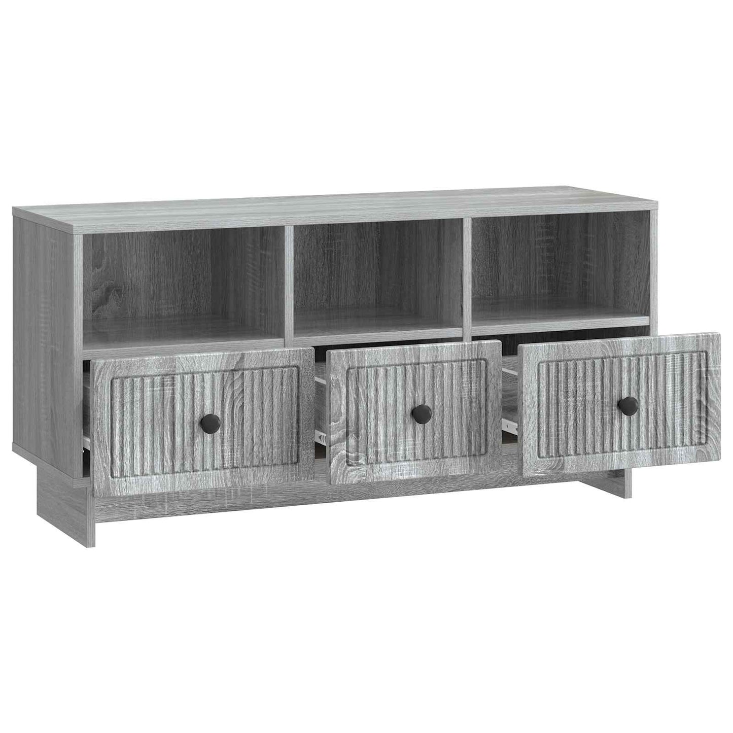 TV szekrény fiókkal Szürke Sonoma 102 x 34,5 x 50 cm Szerelt Fa