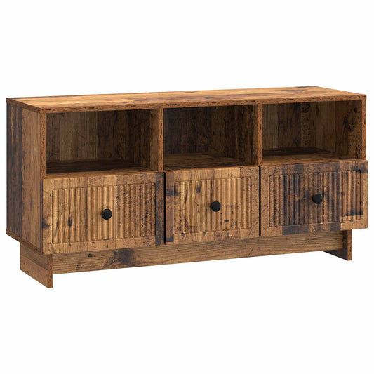 TV szekrény fiókkal Antik Fa 102 x 34,5 x 50 cm Szerelt Fa