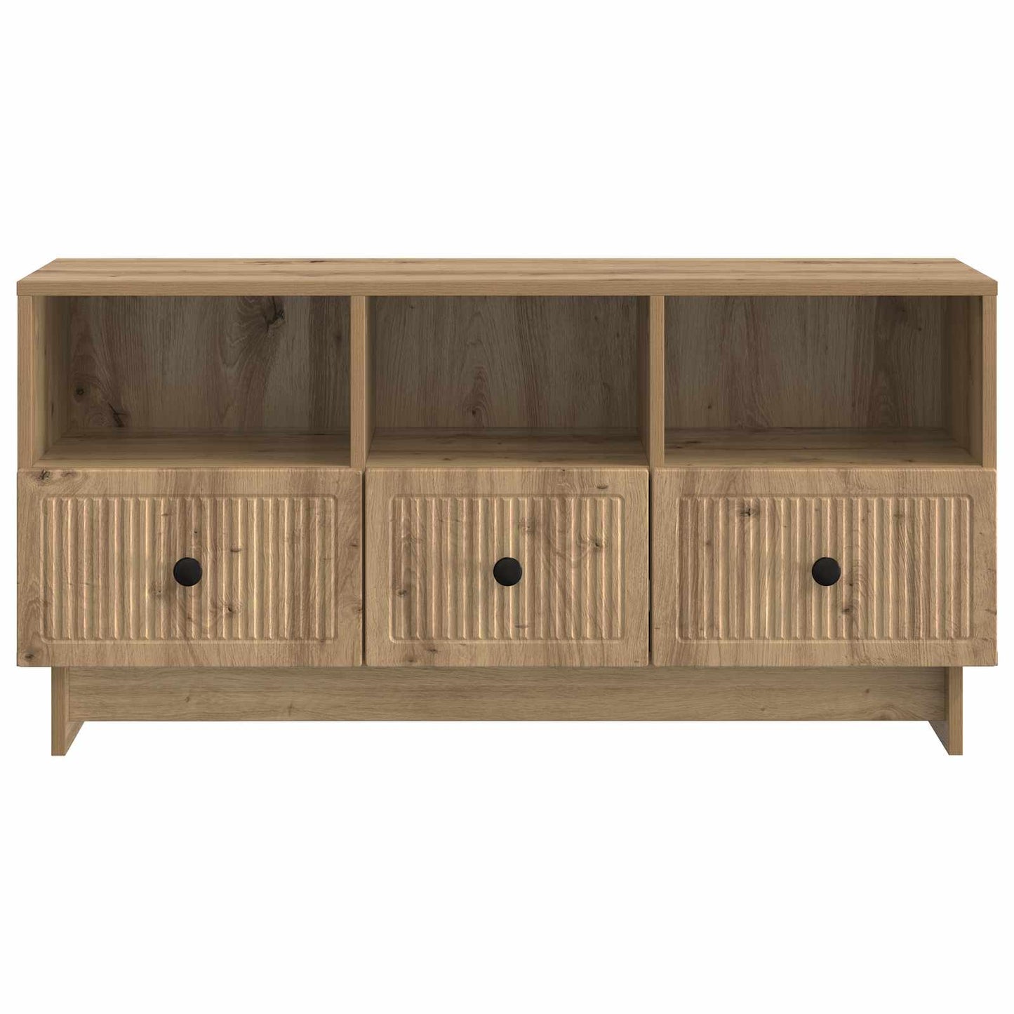 TV szekrény 102 x 34,5 x 50 cm Kézműves Tölgy Szerelt Fa