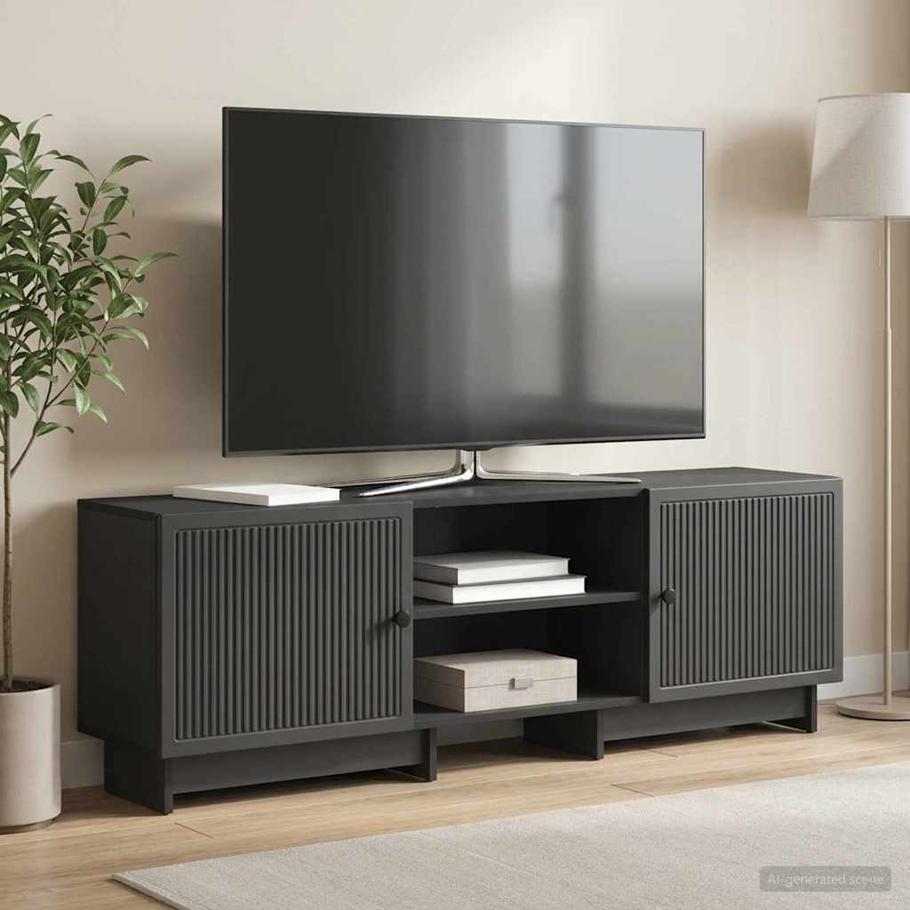 TV szekrény Fekete 150 x 31 x 50 cm Mérnöki fa