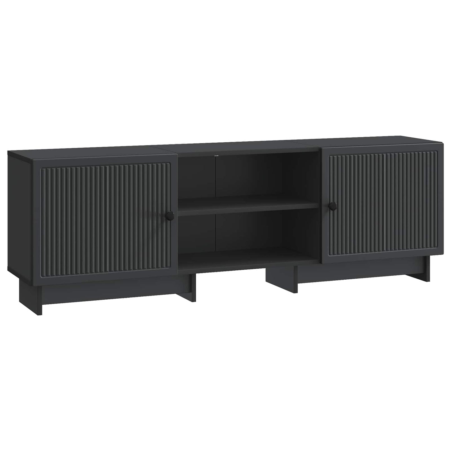 TV szekrény Fekete 150 x 31 x 50 cm Mérnöki fa