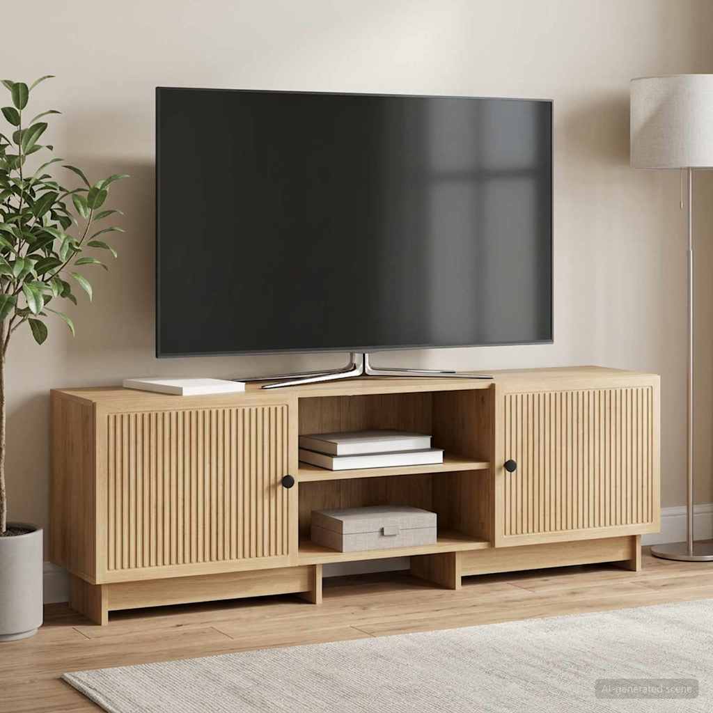 TV szekrény Magasfényű Fehér 150 x 31 x 50 cm Mérnöki fa