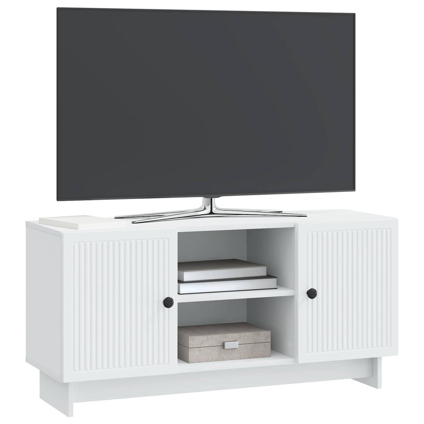 TV szekrény 102 x 34,5 x 50 cm Fehér Szerelt Fa