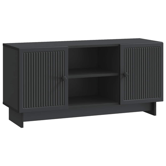 TV szekrény 102 x 34,5 x 50 cm Fekete Szerelt Fa