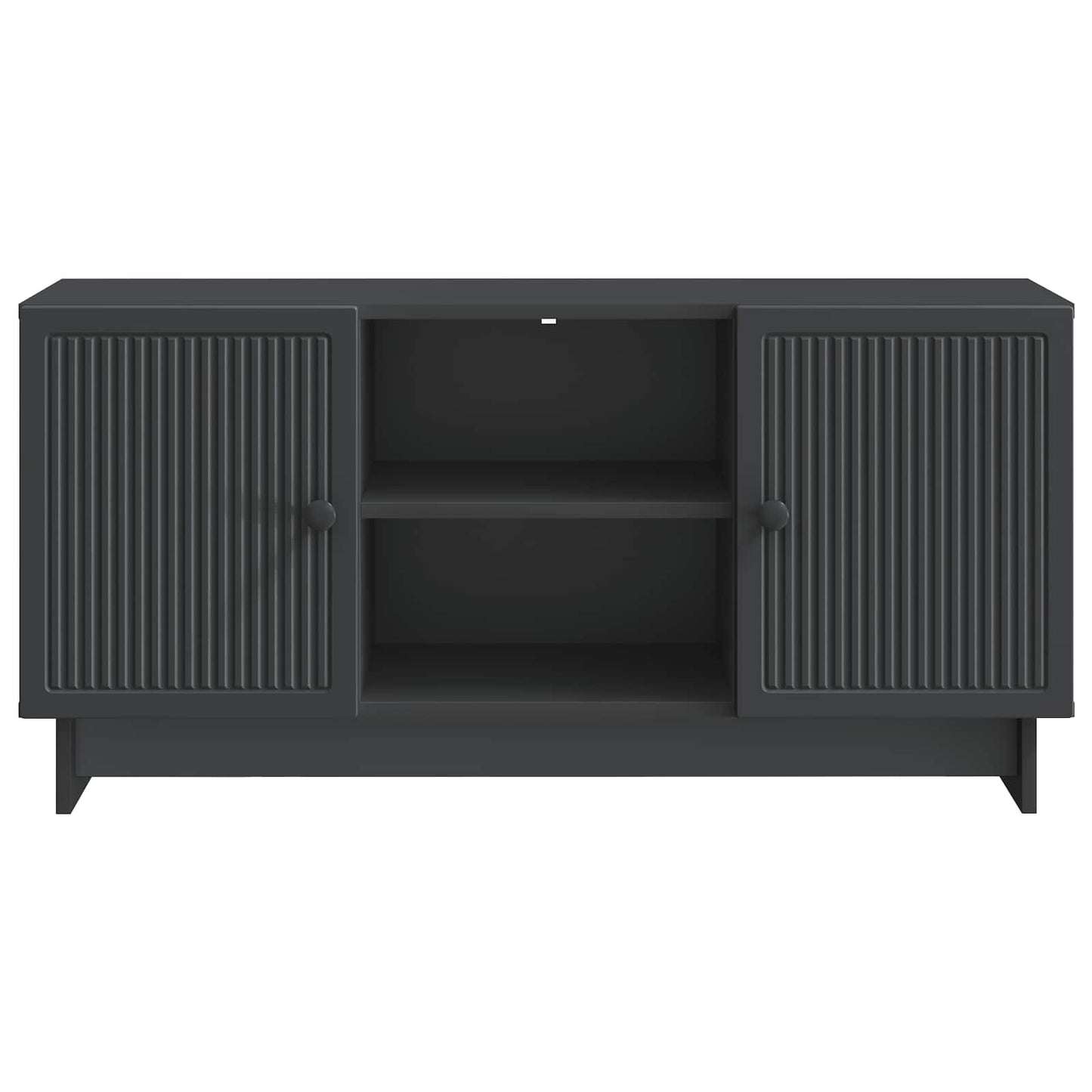 TV szekrény 102 x 34,5 x 50 cm Fekete Szerelt Fa