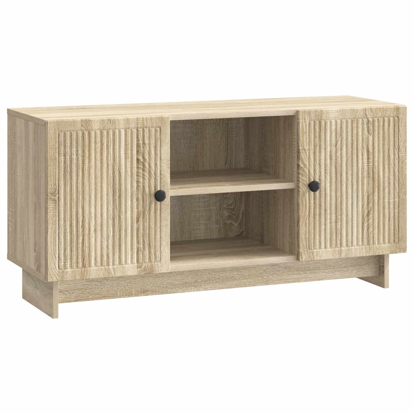 TV szekrény 102 x 34,5 x 50 cm Sonoma Tölgy Szerelt Fa