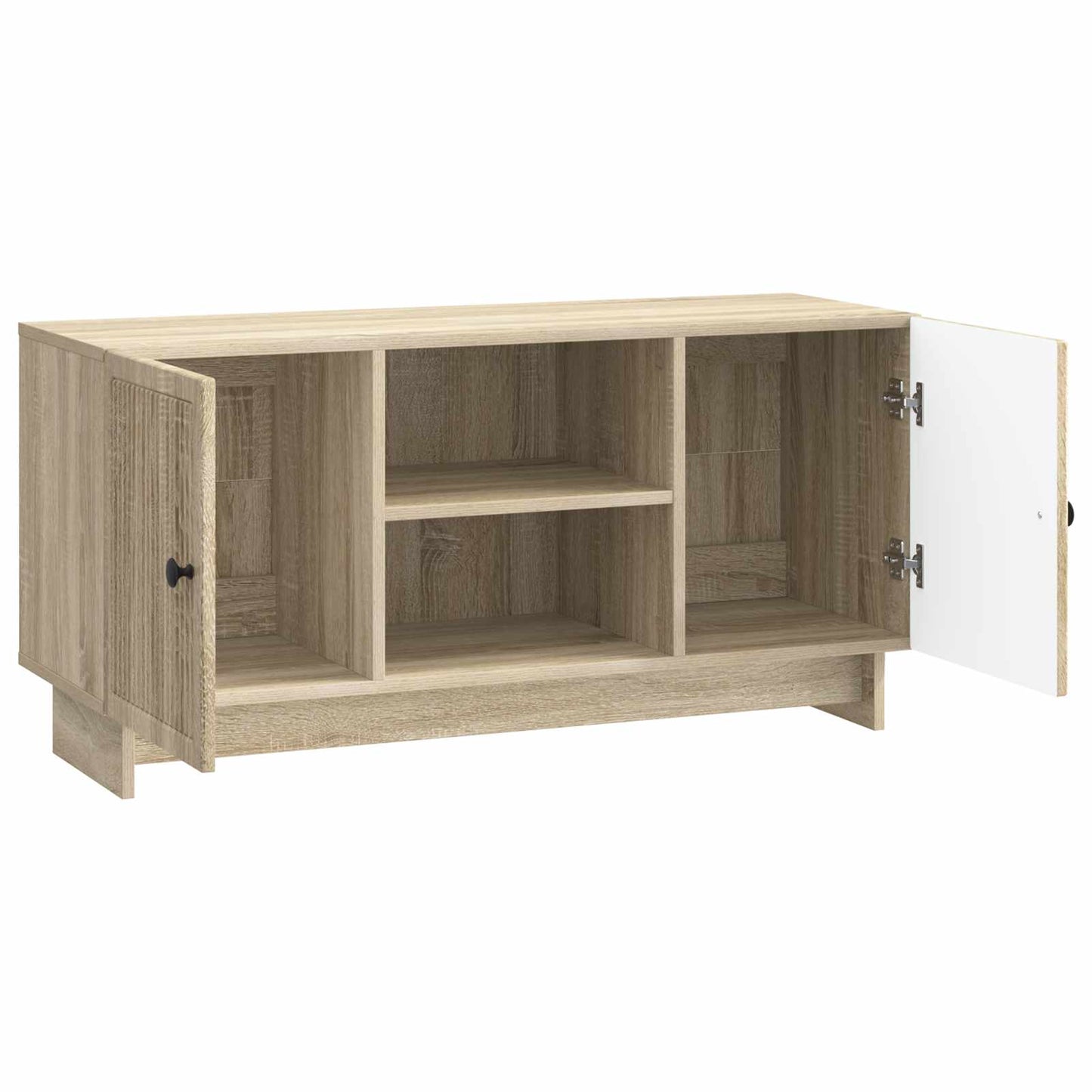 TV szekrény 102 x 34,5 x 50 cm Sonoma Tölgy Szerelt Fa