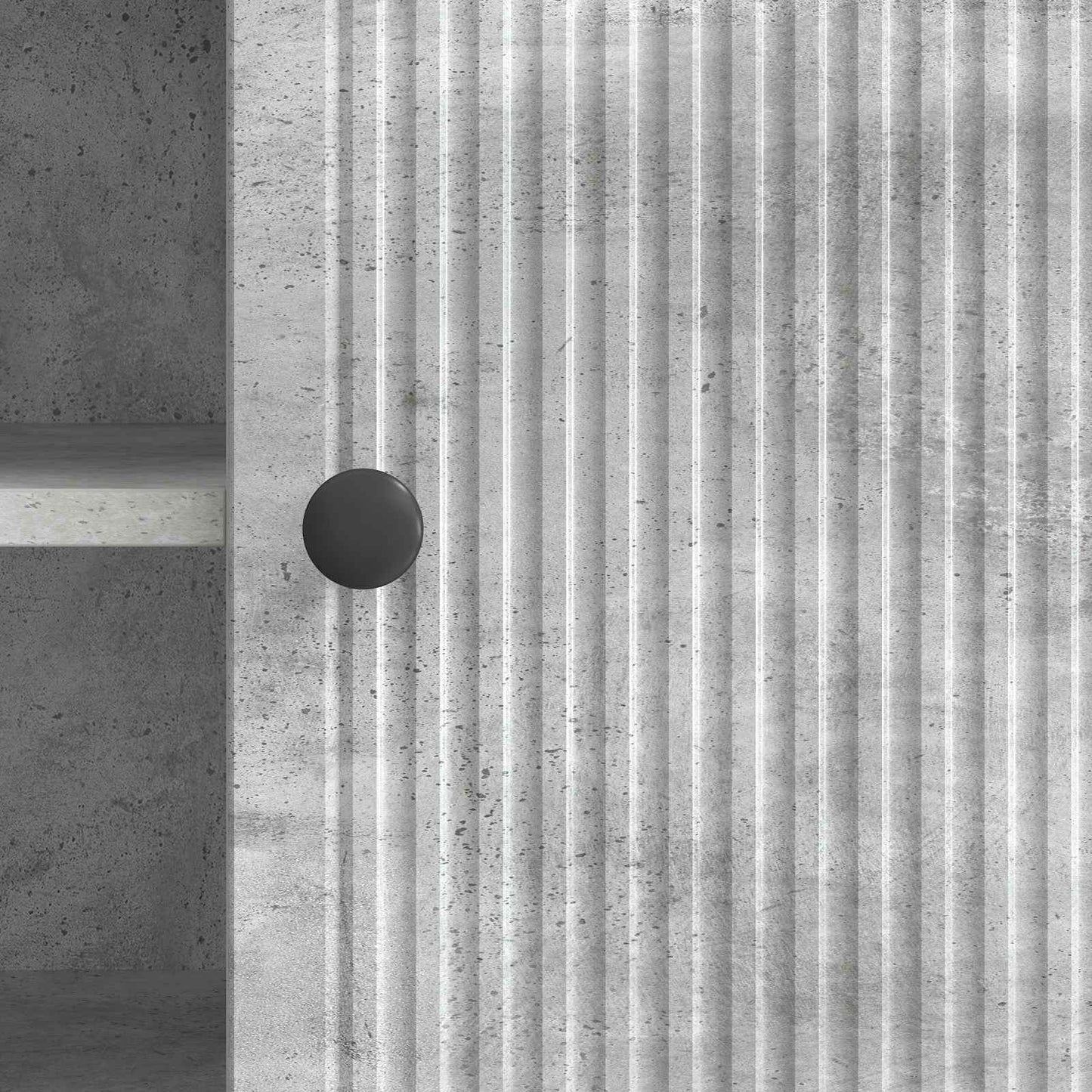 TV szekrény 102 x 34,5 x 50 cm Betonszürke Szerelt Fa