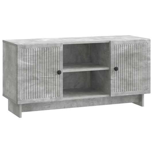 TV szekrény 102 x 34,5 x 50 cm Betonszürke Szerelt Fa