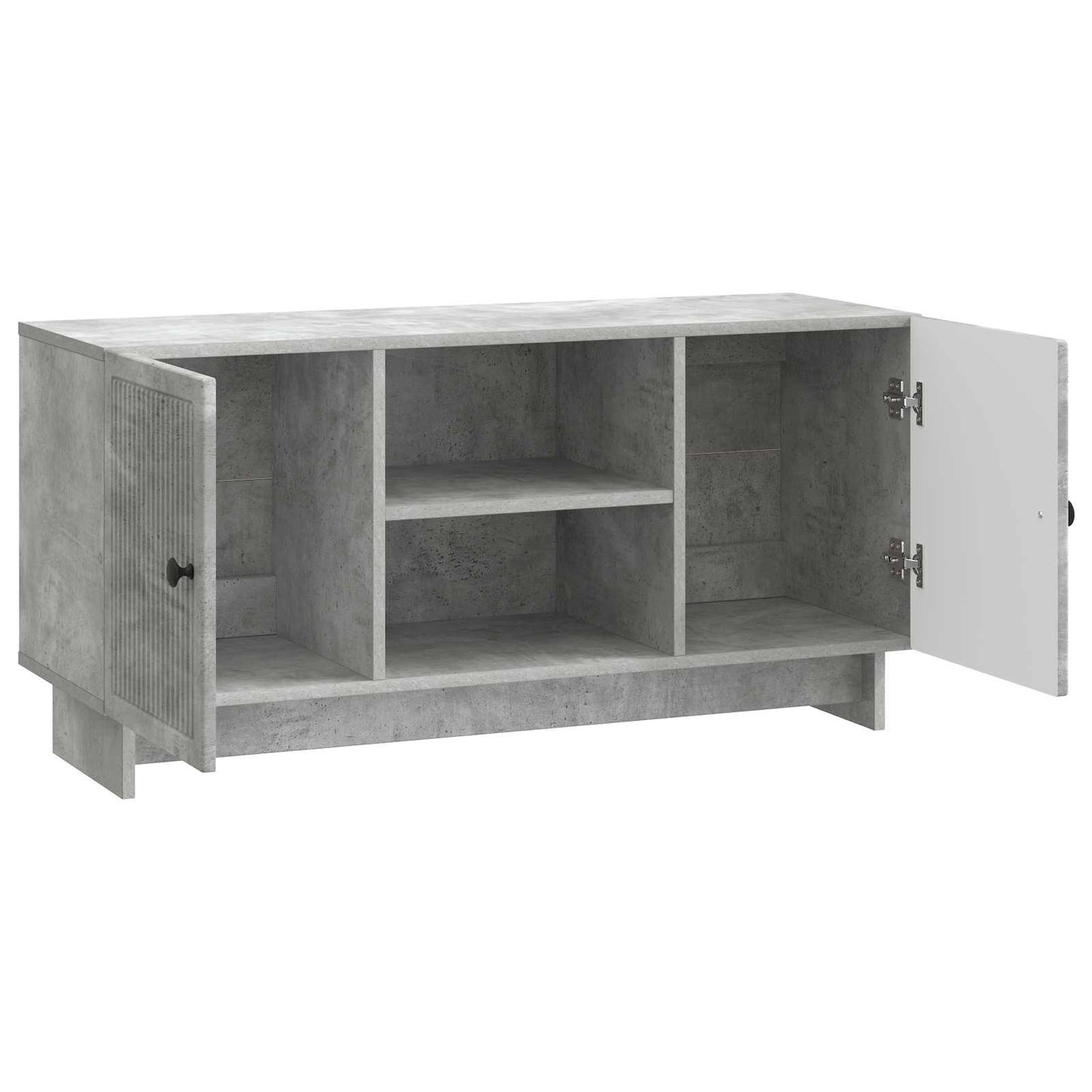 TV szekrény 102 x 34,5 x 50 cm Betonszürke Szerelt Fa