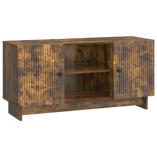 TV szekrény 102 x 34,5 x 50 cm Füstös Tölgy Szerelt Fa