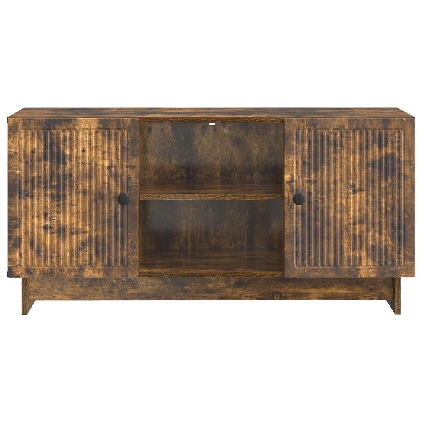 TV szekrény 102 x 34,5 x 50 cm Füstös Tölgy Szerelt Fa