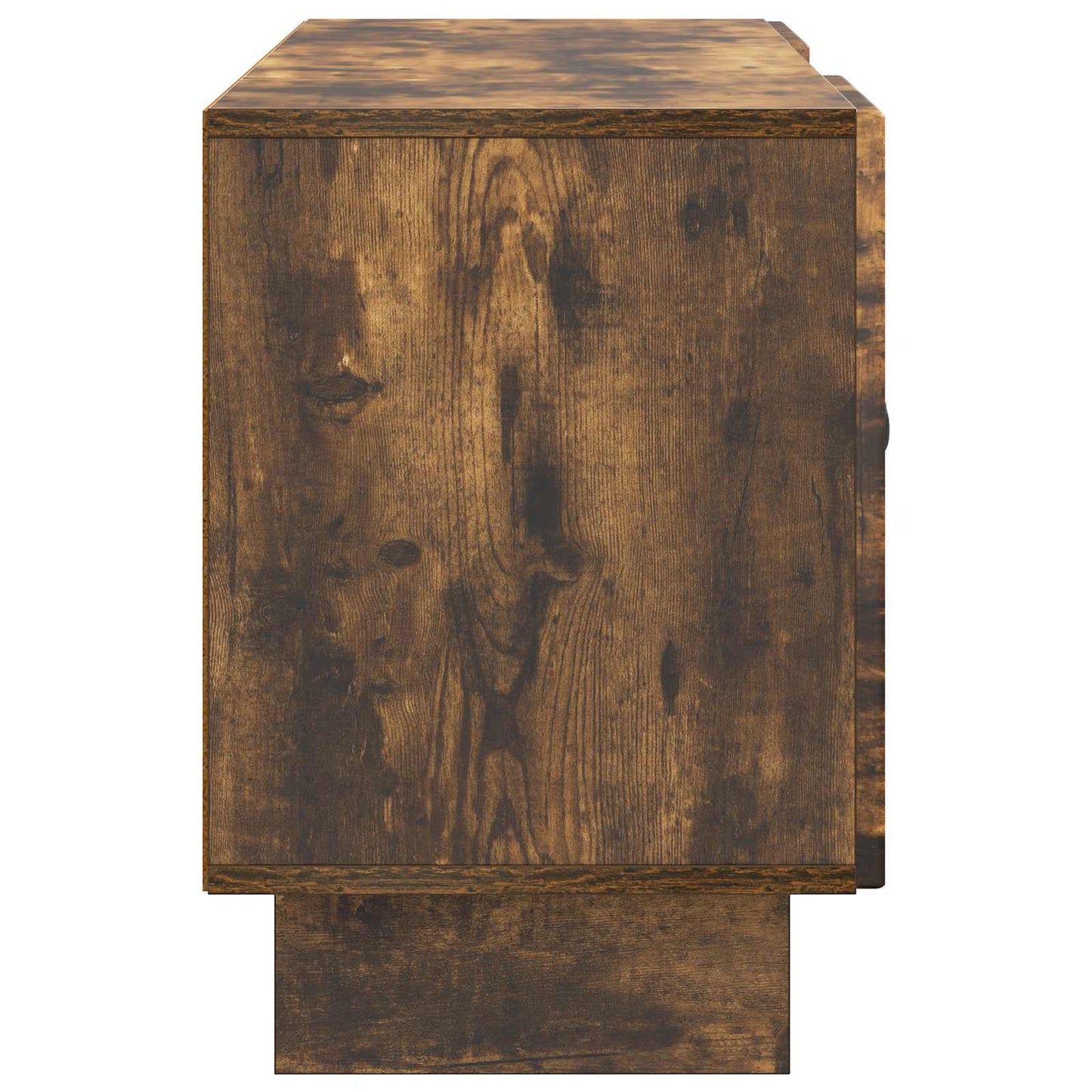 TV szekrény 102 x 34,5 x 50 cm Füstös Tölgy Szerelt Fa
