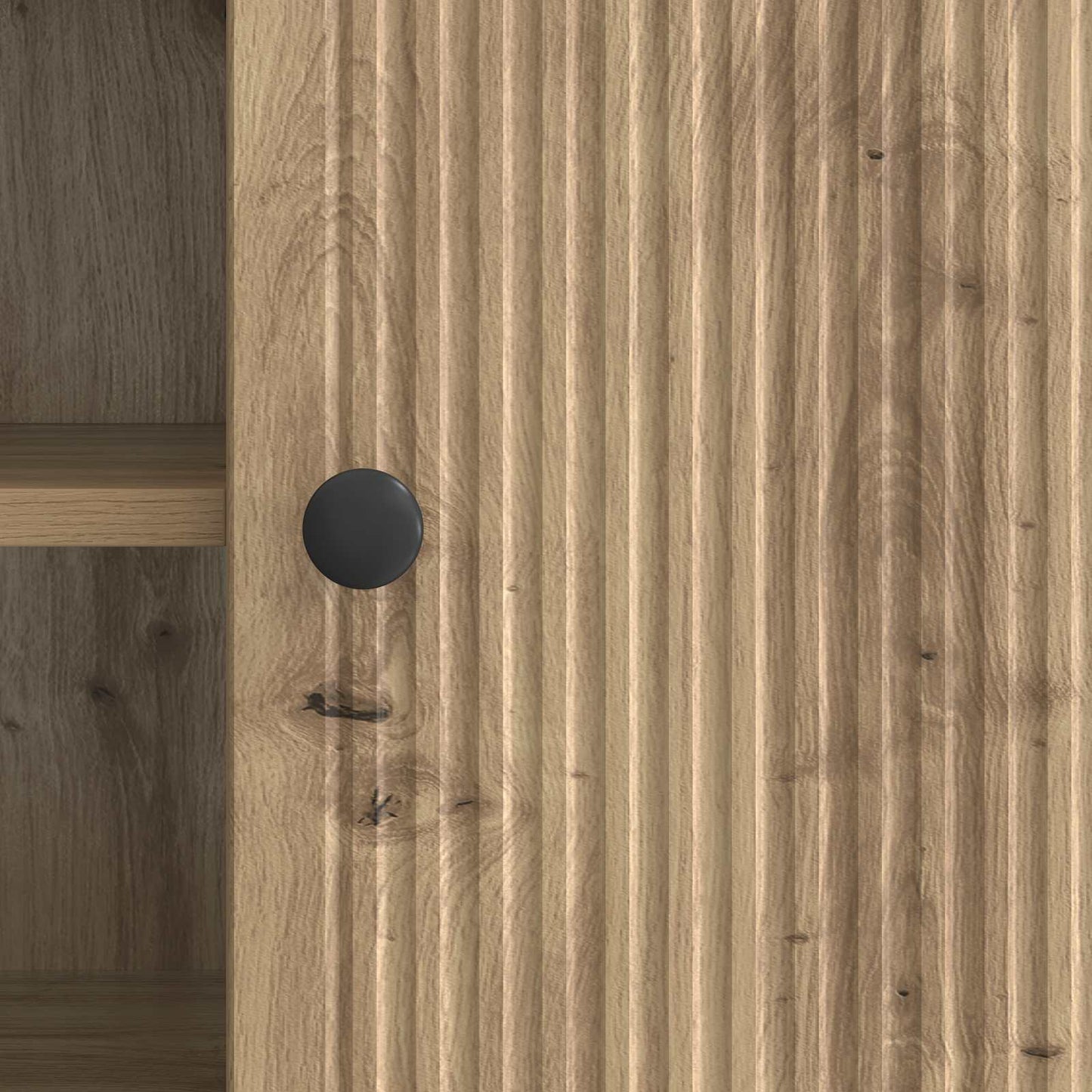 TV szekrény 102 x 34,5 x 50 cm Kézműves Tölgy Szerelt Fa