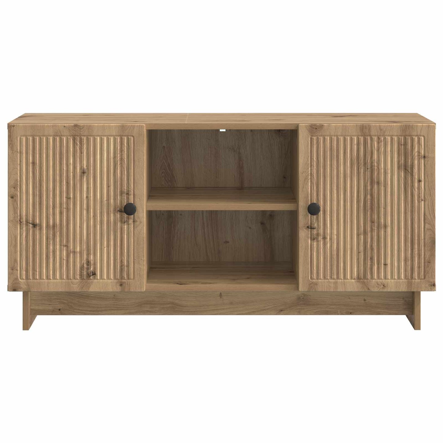 TV szekrény 102 x 34,5 x 50 cm Kézműves Tölgy Szerelt Fa