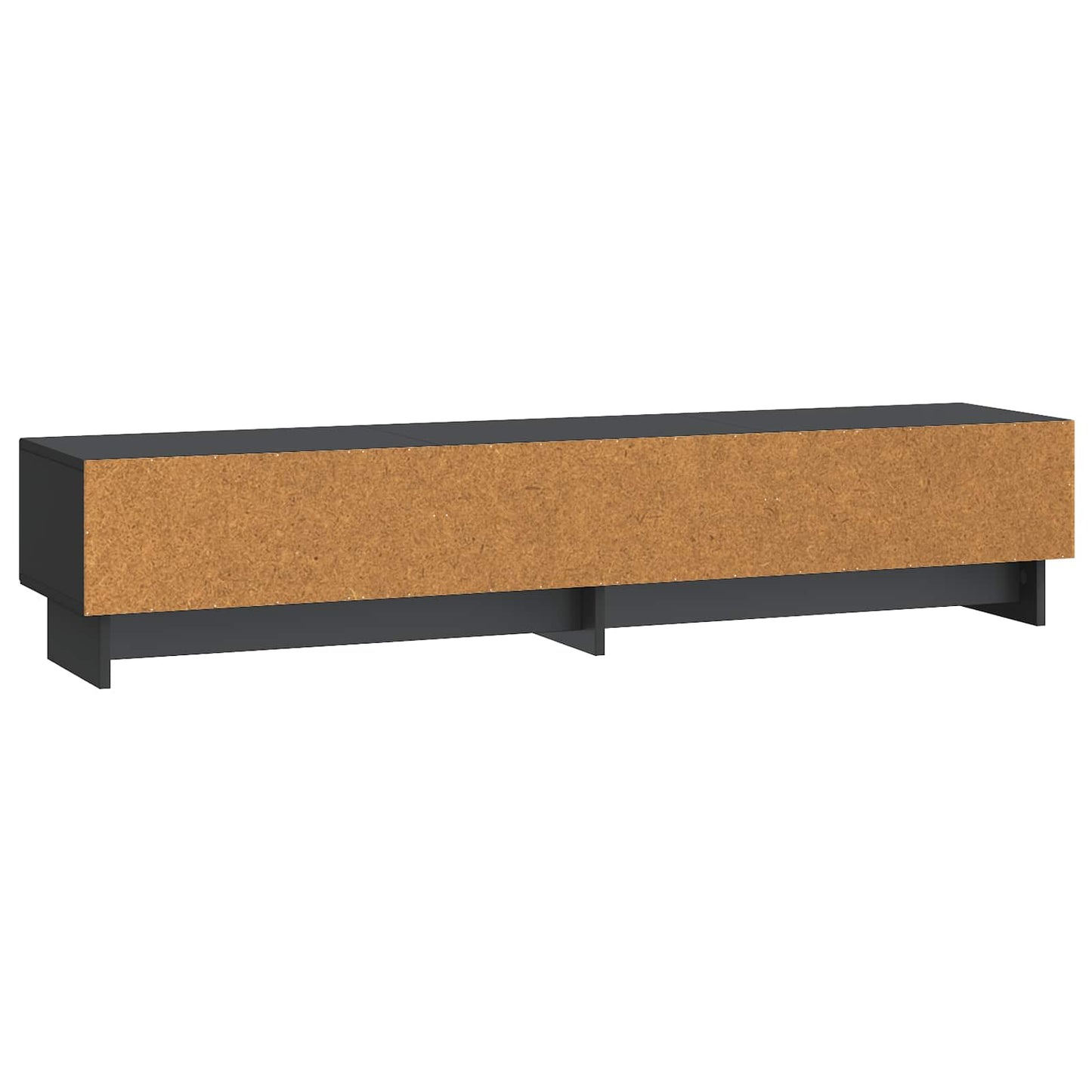 TV szekrény fiókkal Fekete 147 x 34,5 x 30 cm Szerelt Fa