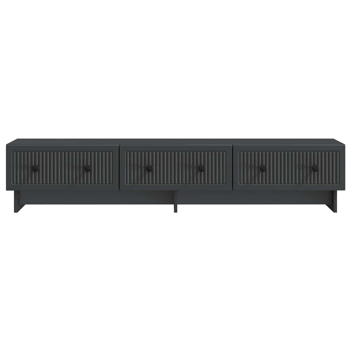 TV szekrény fiókkal Fekete 147 x 34,5 x 30 cm Szerelt Fa