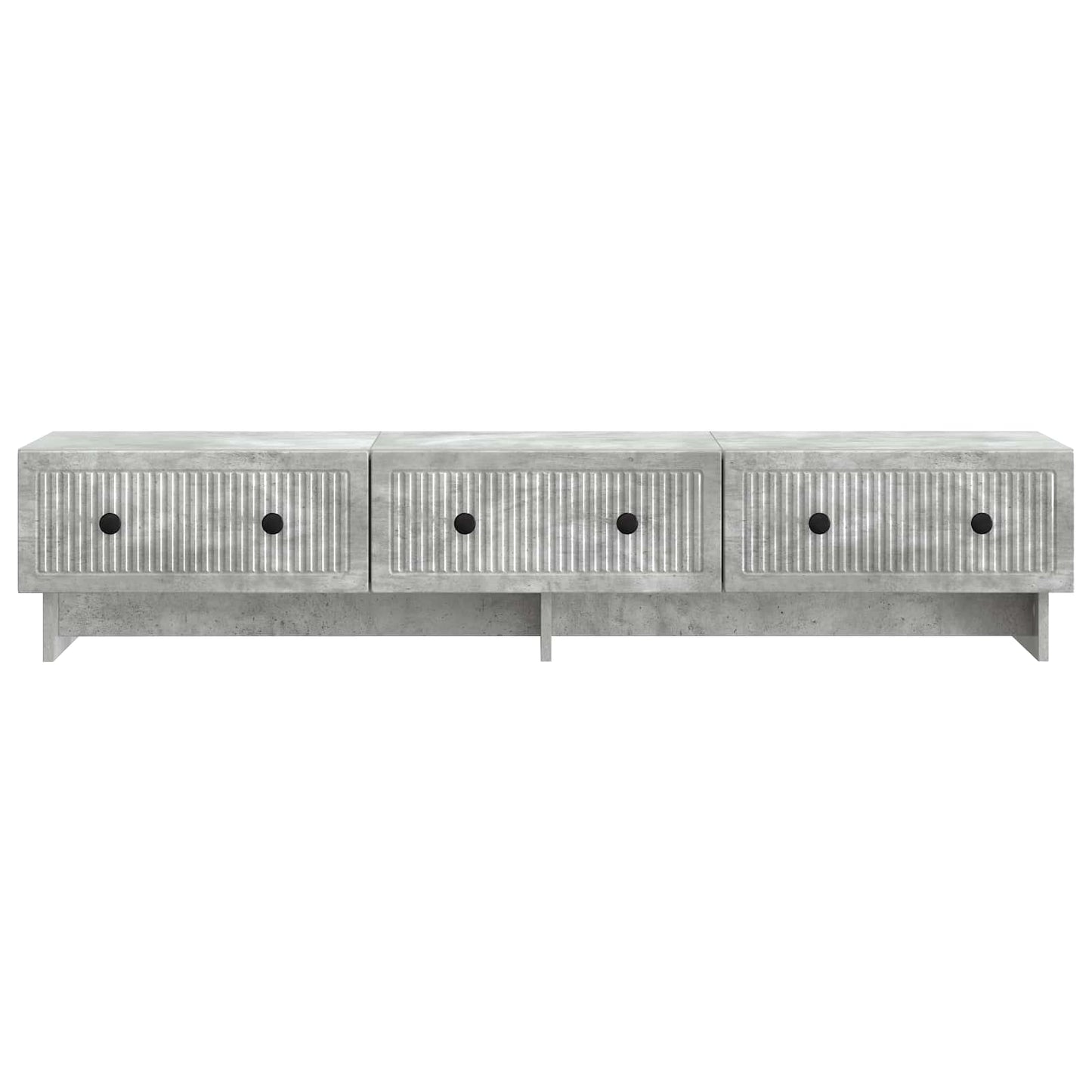 TV szekrény fiókkal Betonszürke 147 x 34,5 x 30 cm Szerelt Fa
