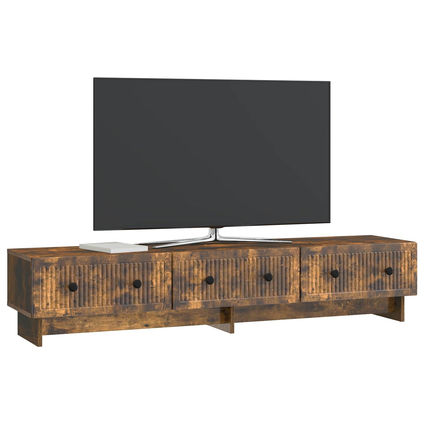 TV szekrény fiókkal Füstös Tölgy 147 x 34,5 x 30 cm Szerelt Fa