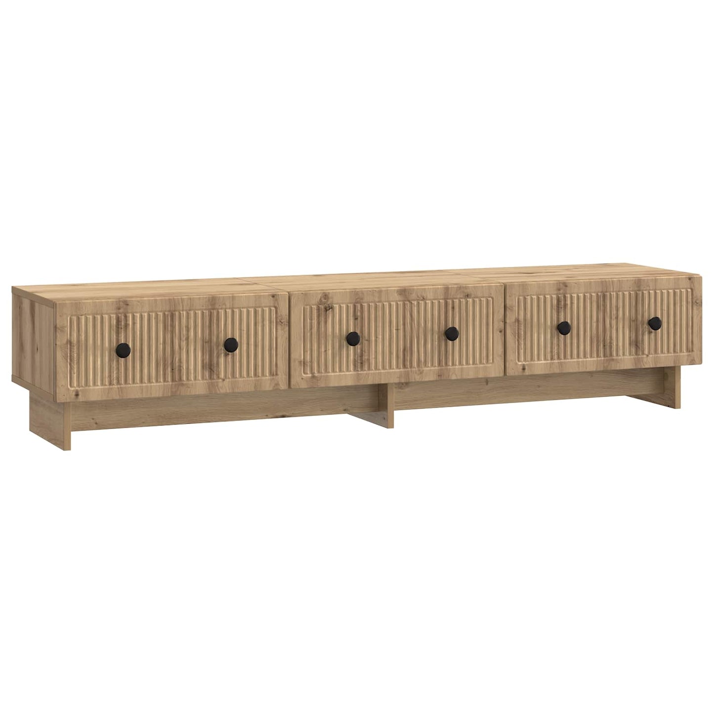 TV szekrény 147 x 34,5 x 30 cm Kézműves Tölgy Szerelt Fa