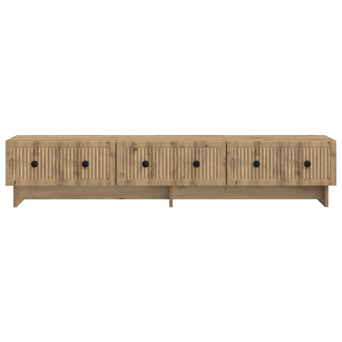 TV szekrény 147 x 34,5 x 30 cm Kézműves Tölgy Szerelt Fa