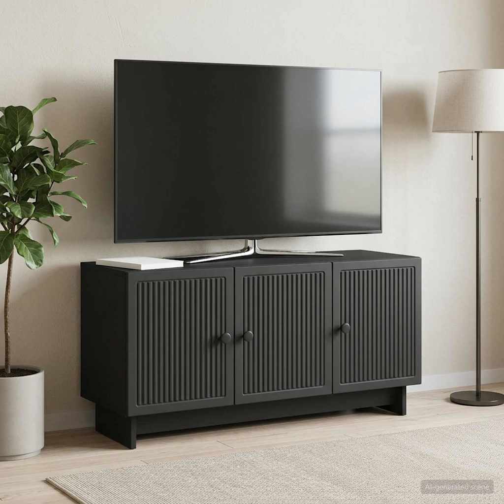 TV szekrény Fekete 99 x 34,5 x 50 cm Szerelt Fa