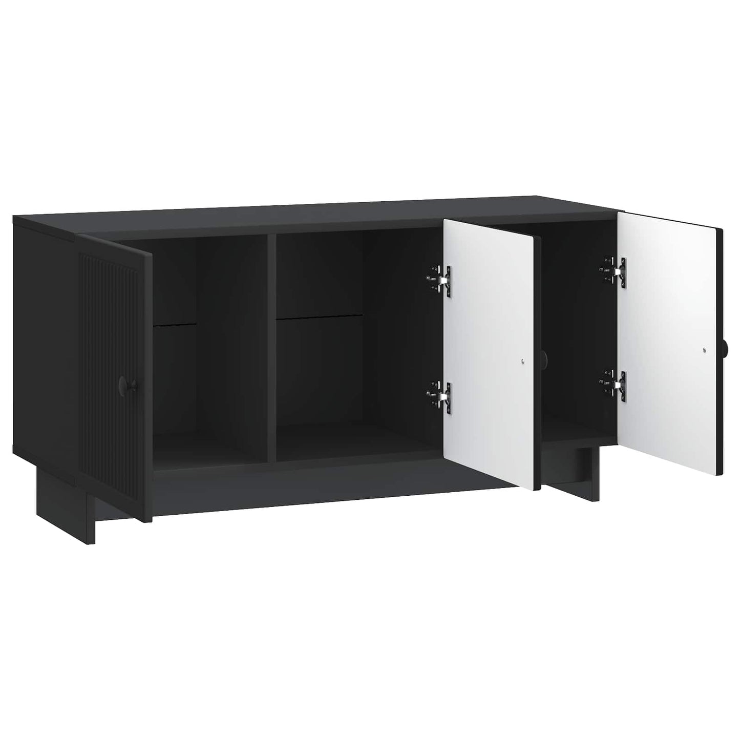 TV szekrény Fekete 99 x 34,5 x 50 cm Szerelt Fa