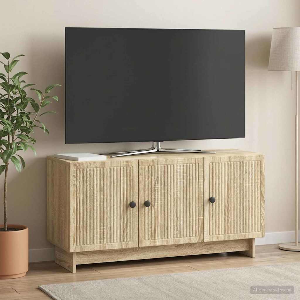 TV szekrény Sonoma Tölgy 99 x 34,5 x 50 cm Szerelt Fa