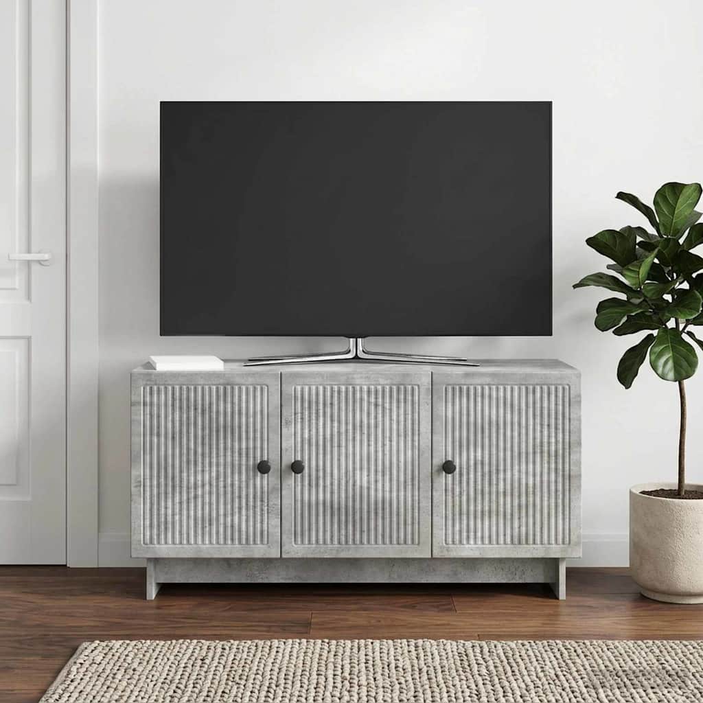 TV szekrény Betonszürke 99 x 34,5 x 50 cm Szerelt Fa