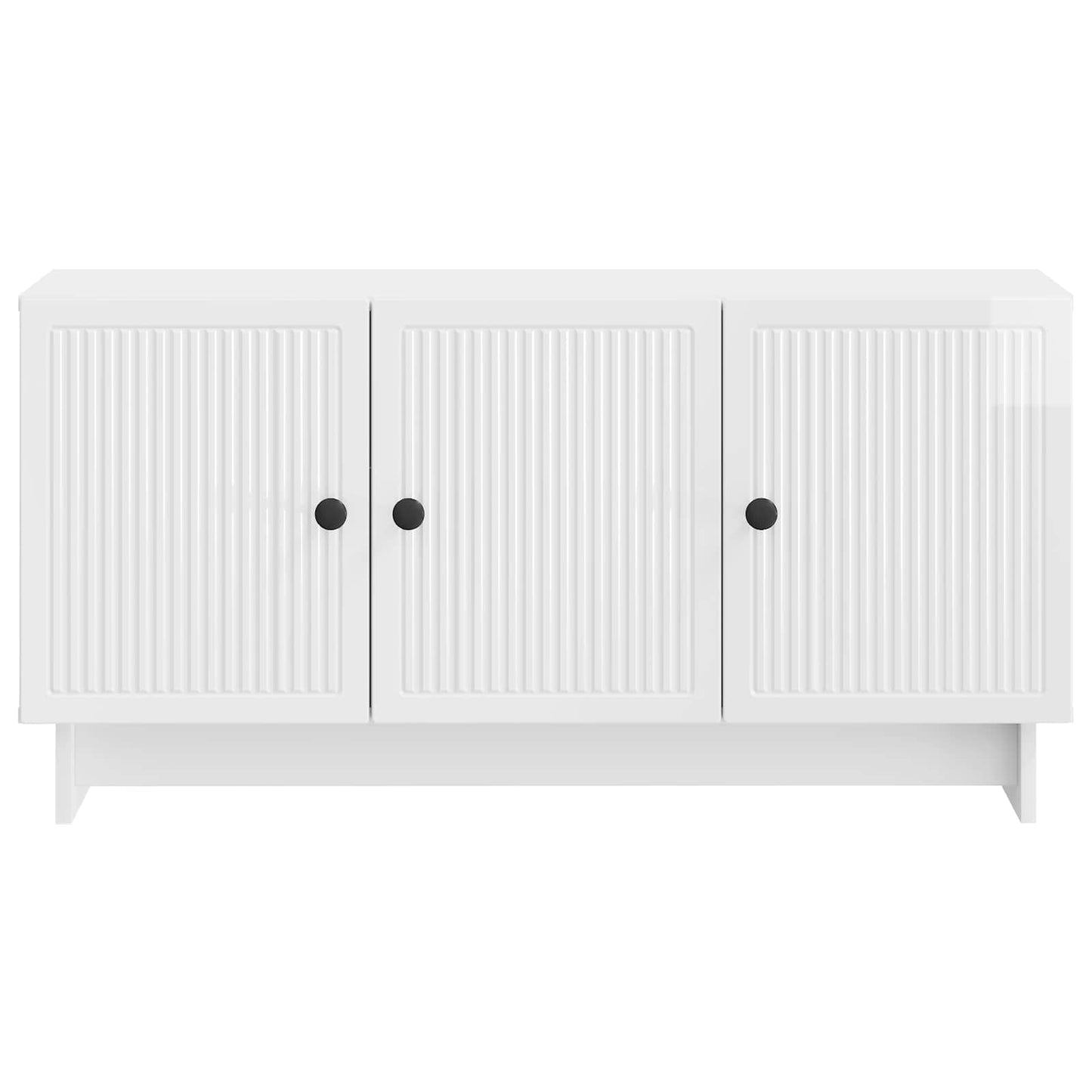 TV szekrény Magasfényű Fehér 99 x 34,5 x 50 cm Szerelt Fa